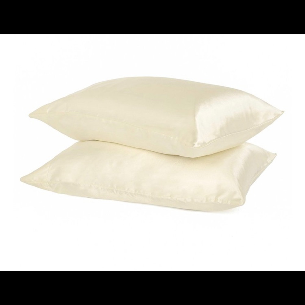 NWOT! Cream Satin pillow cases